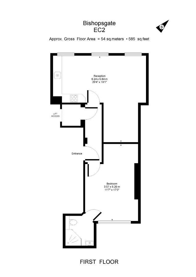 Apartment 1, 48 Bishopsgate By City Living Лондон Екстер'єр фото